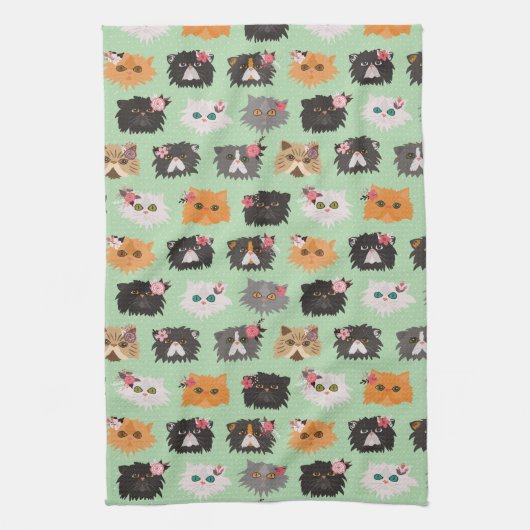 Extravagante Persische Katzen Geschirrtuch (Vertikal)