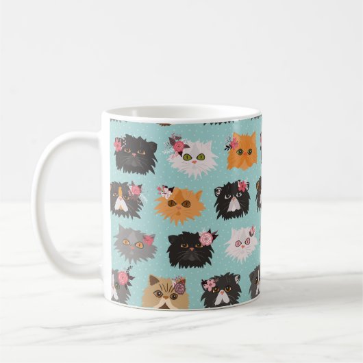 Extravagante persische Katzen Kaffeetasse (Links)