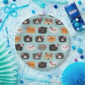 Extravagante persische Katzen Pappteller (Party)