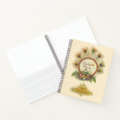Extravagante Pfauenfedern Flora und Fauna Notizblock (Innenseite)