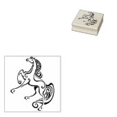 extravagante Pferdekunst Briefmarke Gummistempel (Stempel)