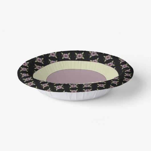 Extravagante Pflücke und schwarz mit hellgrün Pappteller (Gewinkelt)