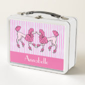 Extravagante Pink Poodle Lunch Box (Vorderseite)