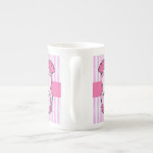 Extravagante Pink Poodles personalisieren Porzellantasse (Rückseite)