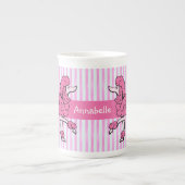 Extravagante Pink Poodles personalisieren Porzellantasse (Vorderseite)
