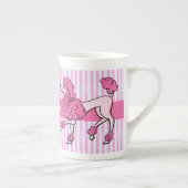 Extravagante Pink Poodles personalisieren Porzellantasse (Rechts)