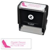 Extravagante Pink Stiletto High Heel Shoel Permastempel (Beispiel)