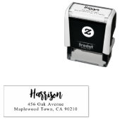 Extravagante Pinselskriptkalligrafie Einfach Selbs Permastempel (Beispiel)