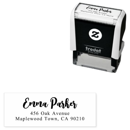 Extravagante Pinselskriptkalligrafie Einfach Selbs Permastempel (Beispiel)