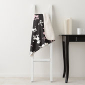 Extravagante Poodles Rosa und Schwarz Sherpadecke (Beispiel)