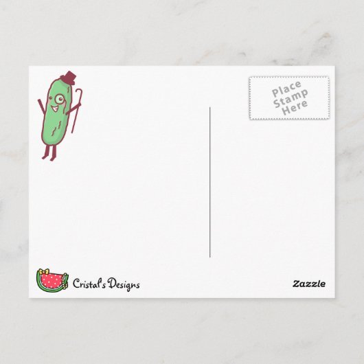 Extravagante Postkarte (Rückseite)