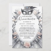 Extravagante Prom Maskerade Fun Masquerade Ball Qu Einladung (Vorderseite)
