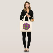 Extravagante Pumpkin-Tasche Jumbo Stoffbeutel (Vorderseite (Model))