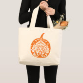 Extravagante Pumpkin-Tasche Jumbo Stoffbeutel (Vorderseite (Produkt))