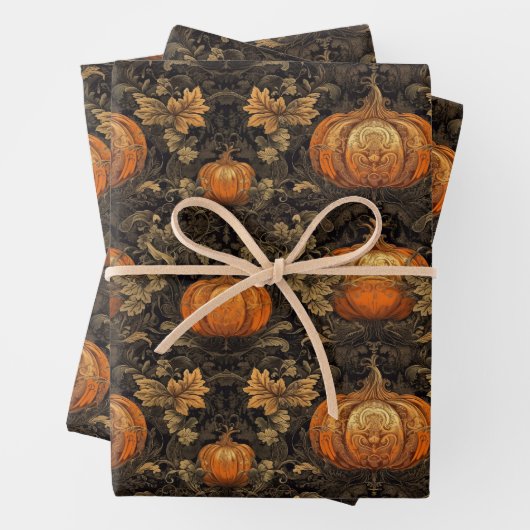Extravagante Pumpkins Geschenkpapier Set (Beispiel)