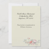 Extravagante Rahmen 12x18 Bridal Dusche Einladung (Rückseite)