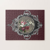 Extravagante Rahmen Weißes Kaninchen Puzzle (Horizontal)