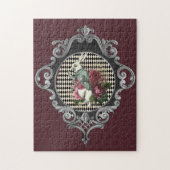 Extravagante Rahmen Weißes Kaninchen Puzzle (Vertikal)