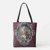 Extravagante Rahmen Weißes Kaninchen Tasche (Rückseite)