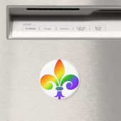Extravagante Rainbow-Lilie Magnet (In Situ (Geschirrspüler))