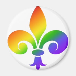 Extravagante Rainbow-Lilie Magnet