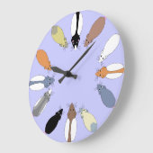 extravagante Rattenuhren Große Wanduhr (Winkel)