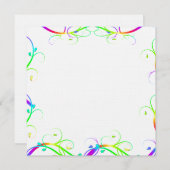 Extravagante Regenbogen-Schnörkel (Vorne/Hinten)