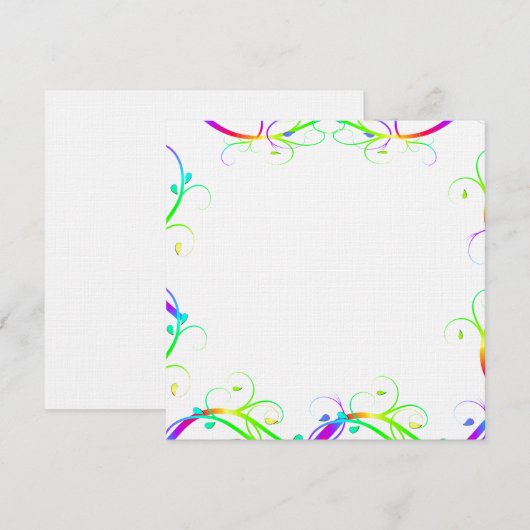 Extravagante Regenbogen-Schnörkel (Vorne/Hinten)