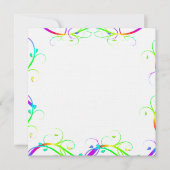 Extravagante Regenbogen-Schnörkel (Vorderseite)