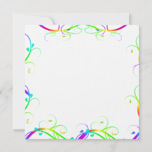 Extravagante Regenbogen-Schnörkel