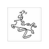 Extravagante Rentier Art Briefmarke Gummistempel (Prägung)