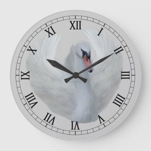Extravagante römische Ziffern-Vogel-Wand-Uhr Große Wanduhr (Vorderseite)