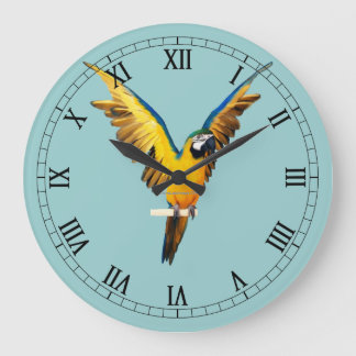 Extravagante römische Ziffern-Vogel-Wand-Uhr Große Wanduhr