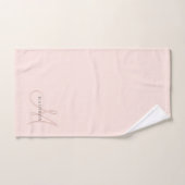 Extravagante Rosa-Monogramm-Schrift Badhandtuch Set (Handtuch)