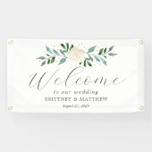 Extravagante Rose Begrüßungsbanner Banner (Horizontal)