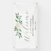 Extravagante Rose Begrüßungsbanner Banner (Vertikal)