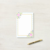 Extravagante Rose Blueberry Blue Streifen Post-it® Post-it Klebezettel (Auf Schreibtisch)