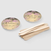 Extravagante Rose Quinceanera Pink Hand Fan Fächer (Non-assembled)