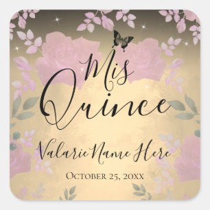 Extravagante Rose Sticker für Quinceanera
