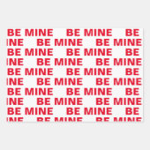 Extravagante Rot und Rosa - be MIne - Valentine Geschenkpapier Set (Vorderseite 2)