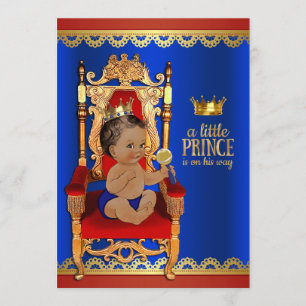 Extravagante Royal Ethnic Prince Baby Dusche Einladung