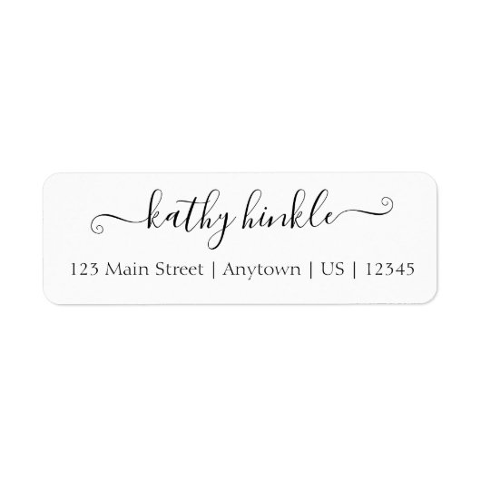 Extravagante Rücksendeadresse (Vorne)