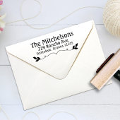 Extravagante Rücksendeadresse Gummi Briefmarke Gummistempel