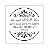 Extravagante Rücksendeadresse Gummi Briefmarke Gummistempel (Prägung)