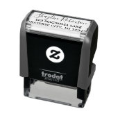 Extravagante Rücksendeadresse mit vollständigem Na Permastempel (Produkt)