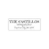 Extravagante Rücksendeadresse Permastempel (Design)