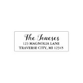 Extravagante Rücksendeadresse Permastempel (Design)