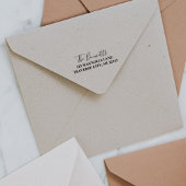 Extravagante Rücksendeadresse Permastempel