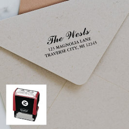 Extravagante Rücksendeadresse Permastempel