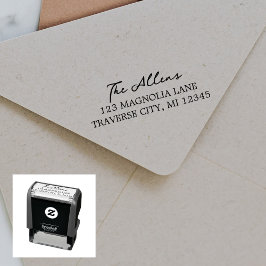 Extravagante Rücksendeadresse Permastempel